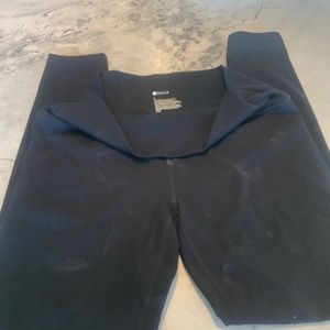 Zella Studio Lite High Waist Spray Dye Leggings  Large, BLACK SPRAY